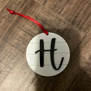 Letter H ornament